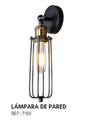 Farol de pared al aire libre con pantalla de vidrio transparente