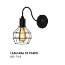 Lámpara de Pared Industrial Estilo Jaula