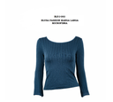 BLUSA FASHION MANGA LARGA MICROFIBRA
