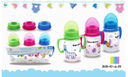 TETERO CON AGARRADERA 4OZ SET DE 3 PCS