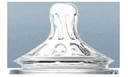 Tetina de silicona de cuello ancho.2/pza