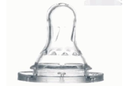 Tetina de silicona con cuello estándar 2/pza
