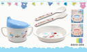 SET DE CUBIERTOS Y PLATO P/BEBE