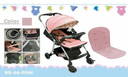 COCHE P/BEBE ROSADO