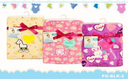MANTA P/BEBE HEMBRA ESTAMPADA CON PITO