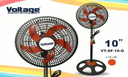 VENTILADOR 10" NARANJA 5 ASPA