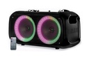 BOCINA PORTATIL 6.5ʺx2 REC/BT/USB/TF/FM/MIC