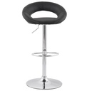 SILLA DE BAR CUERINA NEGRO